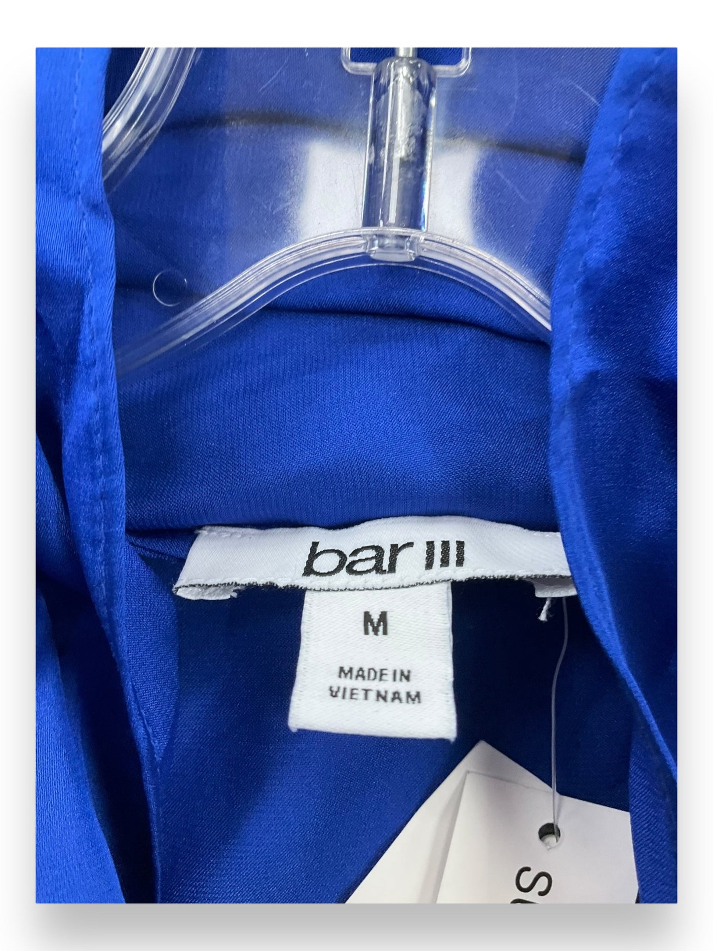 Blouse Long Sleeve By Bar Iii In Blue, Size: M