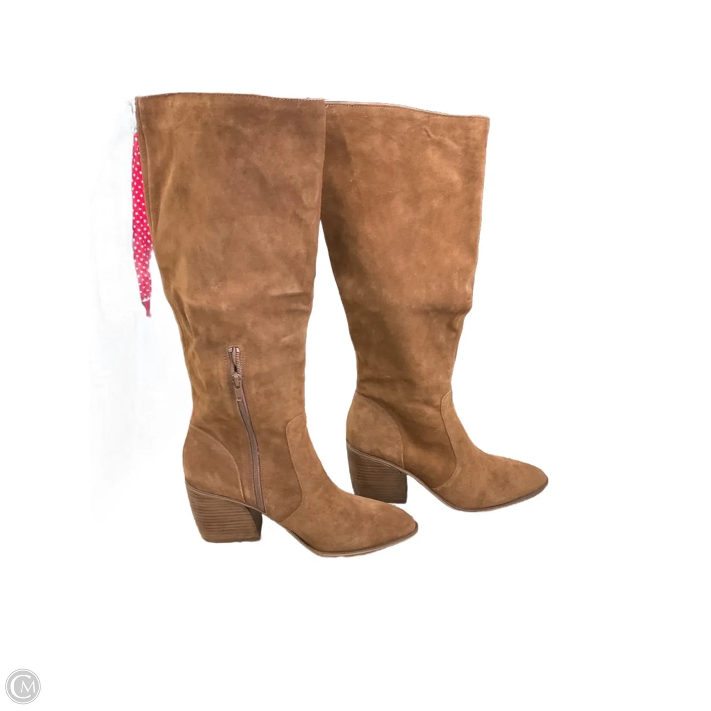 Boots Mid-calf Heels By Steve Madden In Brown, Size: 9.5