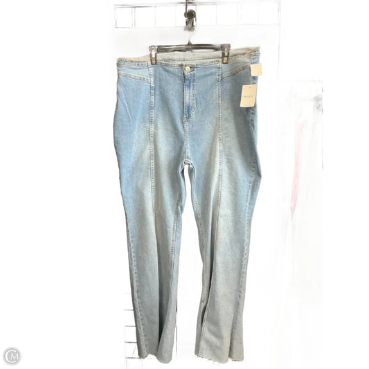 Jeans Flared By Forever 21 In Blue Denim, Size: 20
