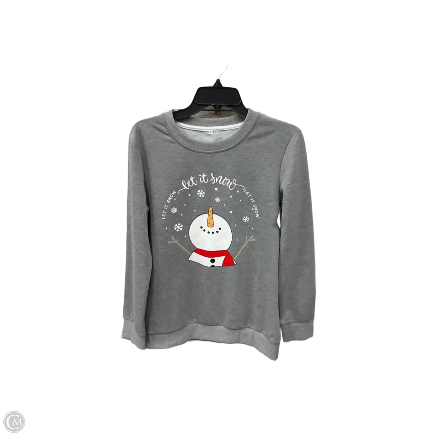 Sweatshirt Collar By Clothes Mentor In Grey, Size: S