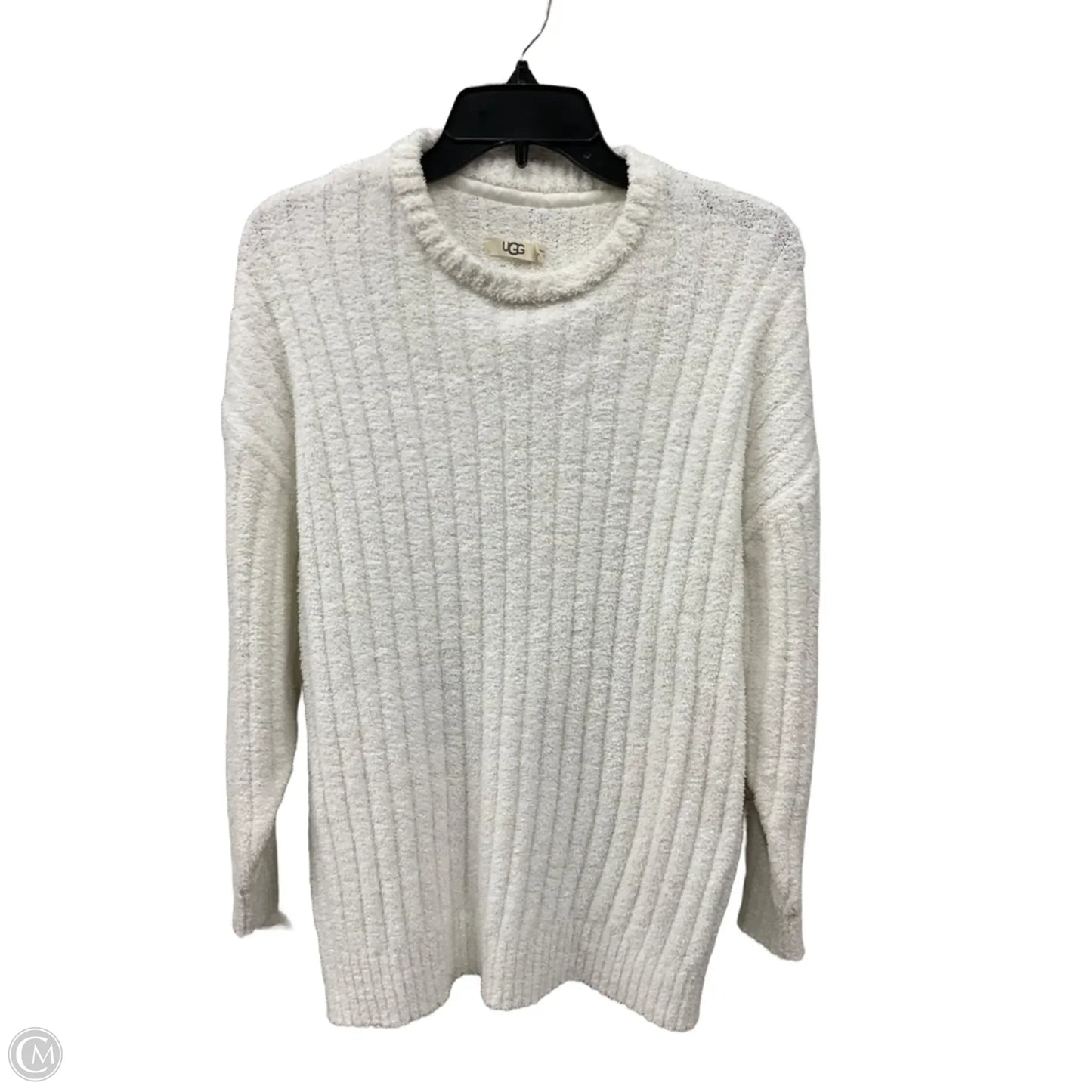 Top Long Sleeve Designer By Ugg In White, Size: M