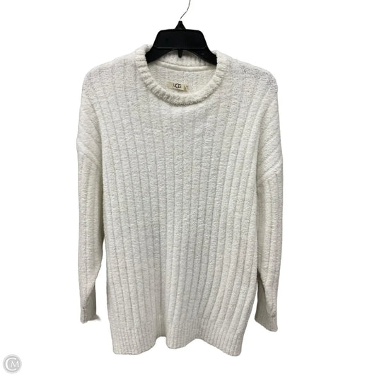 Top Long Sleeve Designer By Ugg In White, Size: M