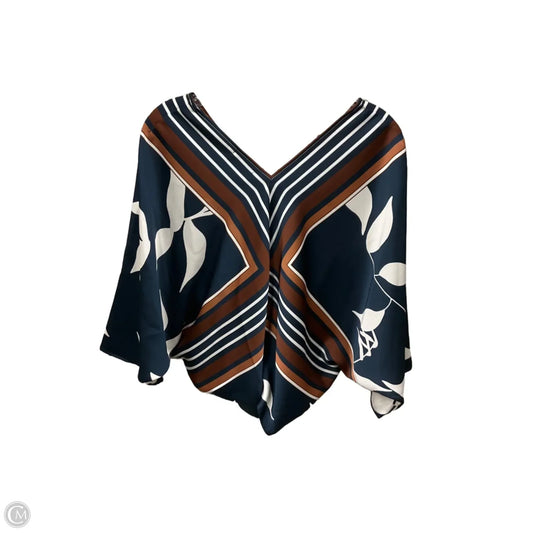 Top Short Sleeve By Nine West In Multi-colored, Size: Xs