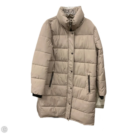 Coat Puffer & Quilted By Dkny In Taupe, Size: Xl