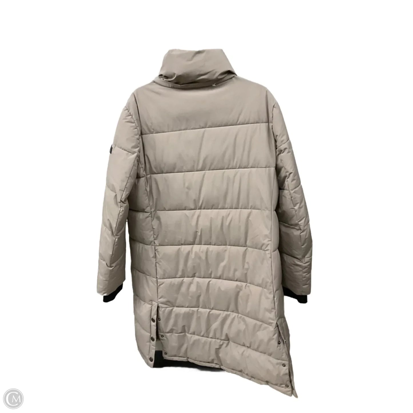 Coat Puffer & Quilted By Dkny In Taupe, Size: Xl