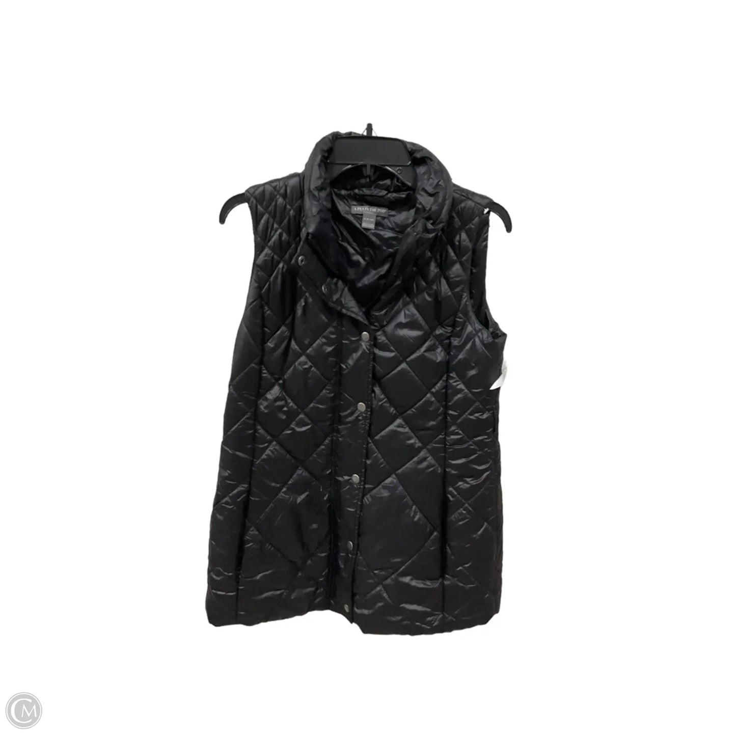 Vest Puffer & Quilted By A Pea In The Pod In Black, Size: S