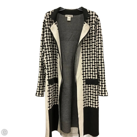 Cardigan By Clothes Mentor In Black & Tan, Size: Xl
