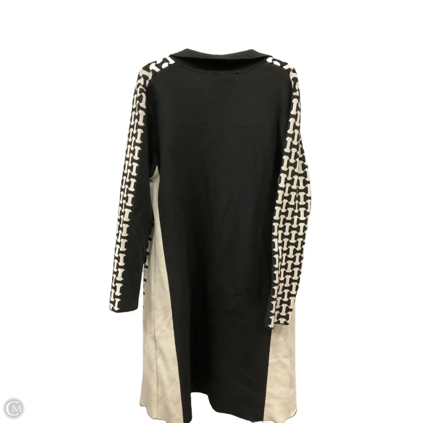 Cardigan By Clothes Mentor In Black & Tan, Size: Xl