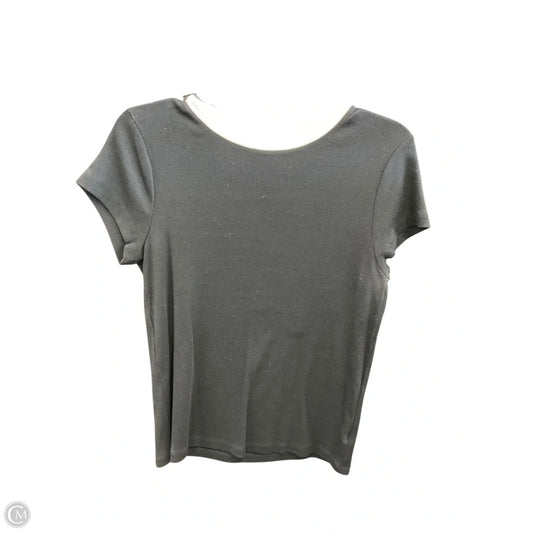 Top Short Sleeve By A New Day In Black, Size: L