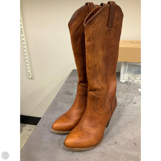 Boots Designer By Frye In Brown, Size: 8.5