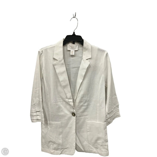 Blazer Designer By Halston In White, Size: M