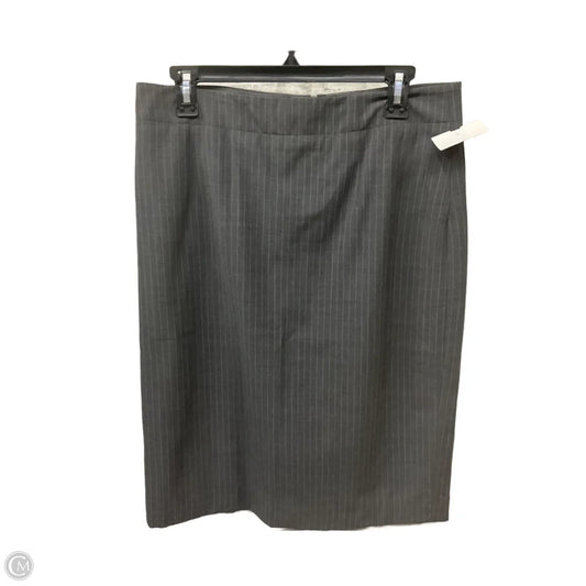 Skirt Midi By Banana Republic In Grey, Size: 10