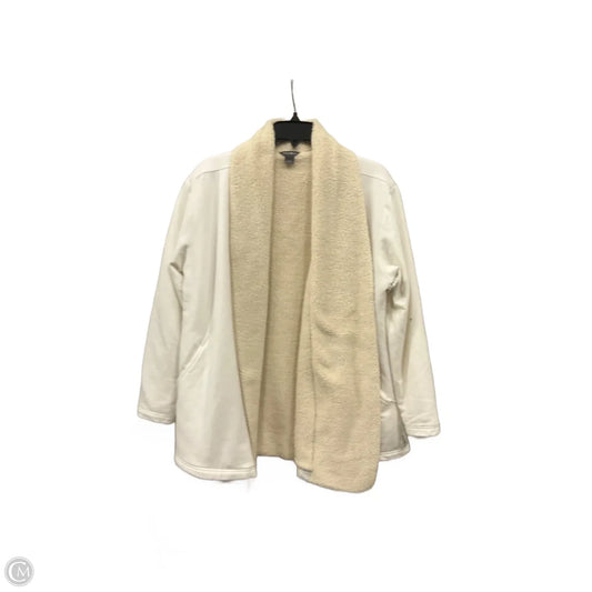 Cardigan By Eddie Bauer In Cream, Size: L
