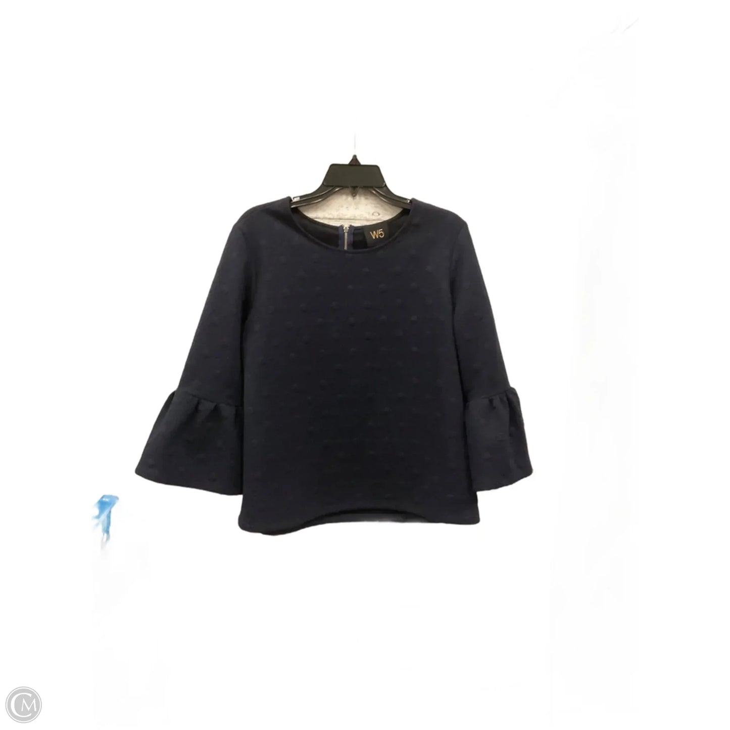Top 3/4 Sleeve By W5 In Navy, Size: L