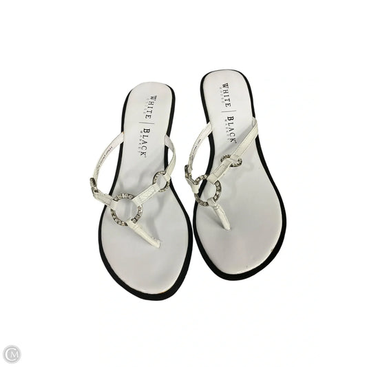 Sandals Heels Wedge By White House Black Market In White, Size: 8