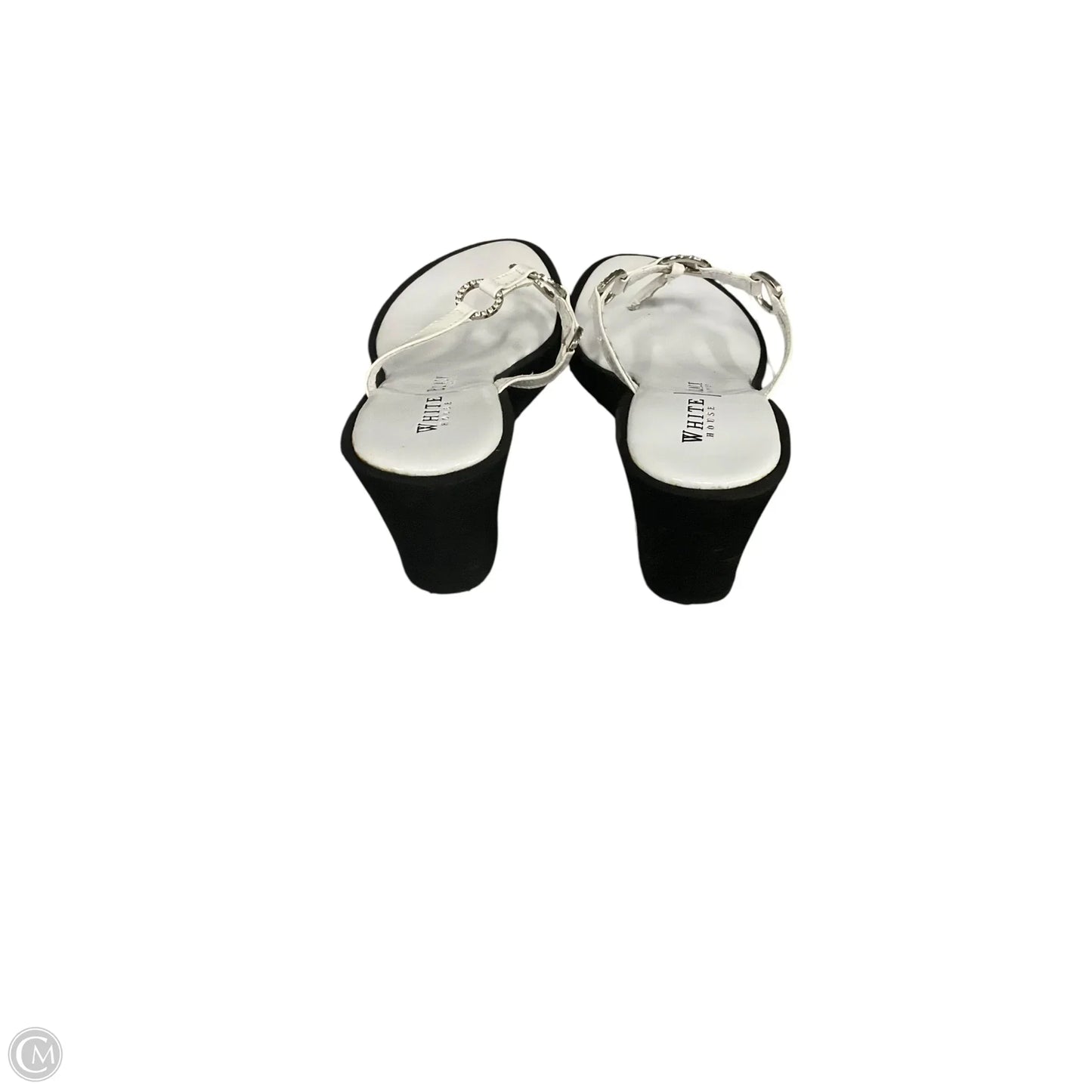 Sandals Heels Wedge By White House Black Market In White, Size: 8