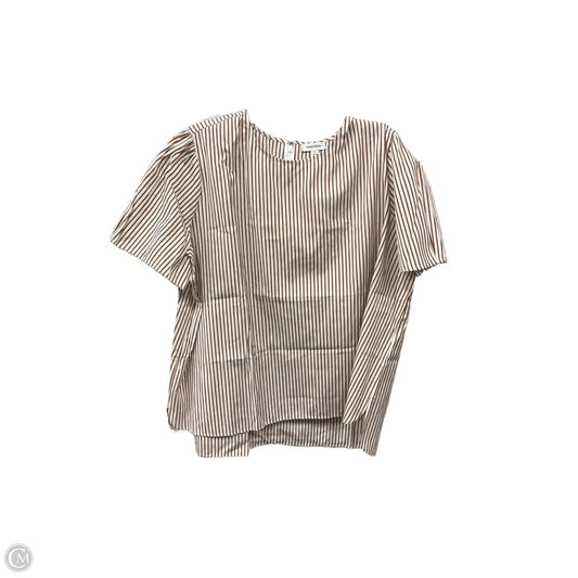 Top Short Sleeve By Nordstrom In Striped Pattern, Size: 2x