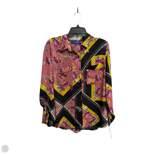 Blouse Long Sleeve By Apt 9 In Multi-colored, Size: L