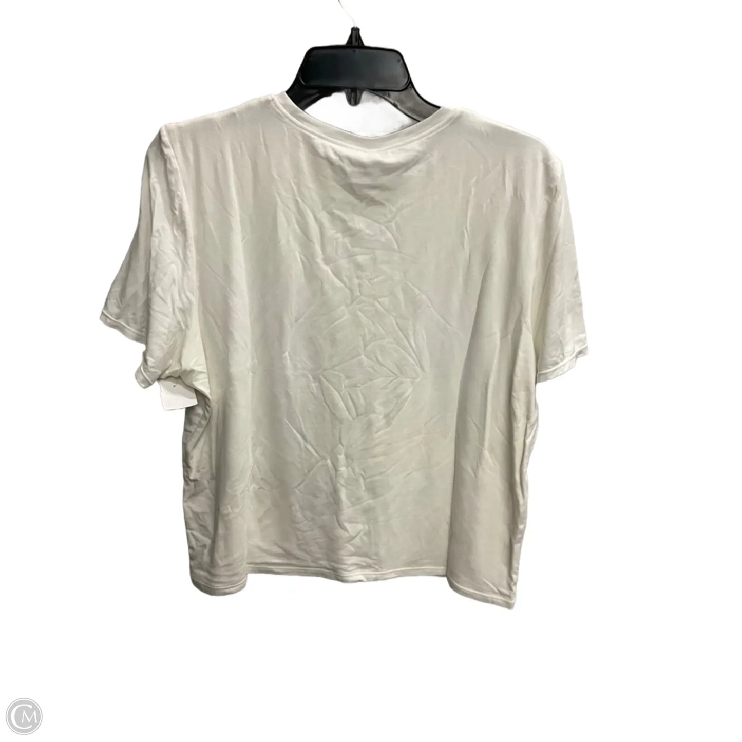 Top Short Sleeve By Clothes Mentor In White, Size: 4x
