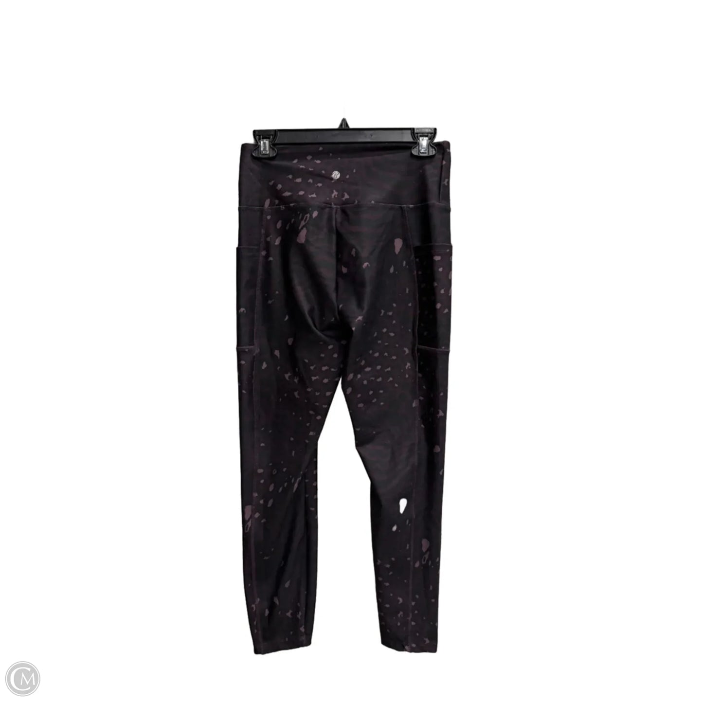 Athletic Leggings By Bally In Purple, Size: L