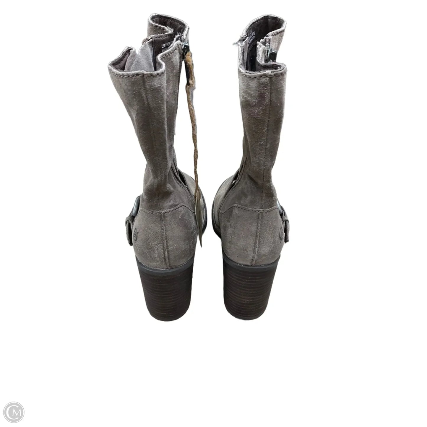 Boots Mid-calf Heels By Born In Brown, Size: 7