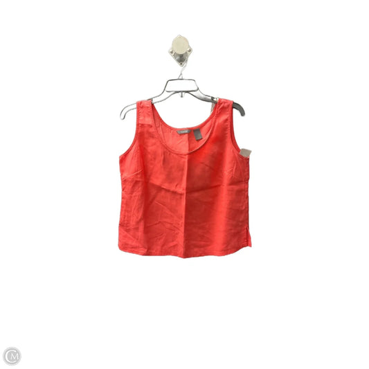 Top Sleeveless By Liz Claiborne In Orange, Size: M