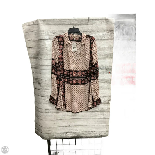 Top Long Sleeve By Free People In Floral Print, Size: Xs