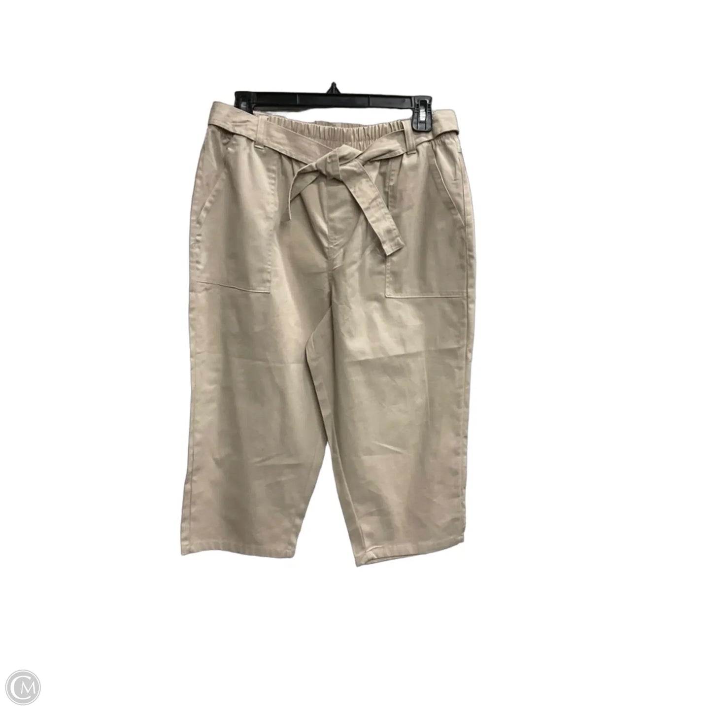 Capris By Just Be In Tan, Size: L