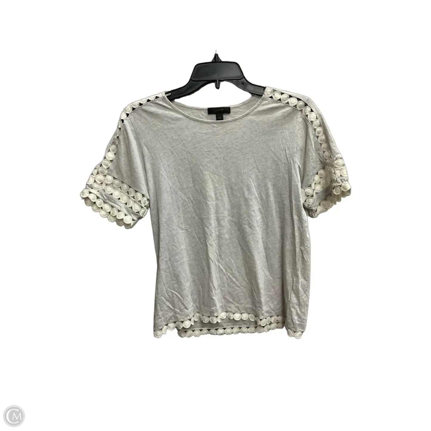 Top Short Sleeve By J. Crew In Grey, Size: Xxs