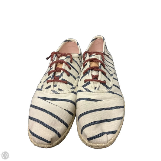 Shoes Flats By Toms In Striped Pattern, Size: 9.5