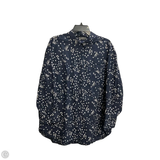 Pajamas 2pc By Loft In Navy, Size: M