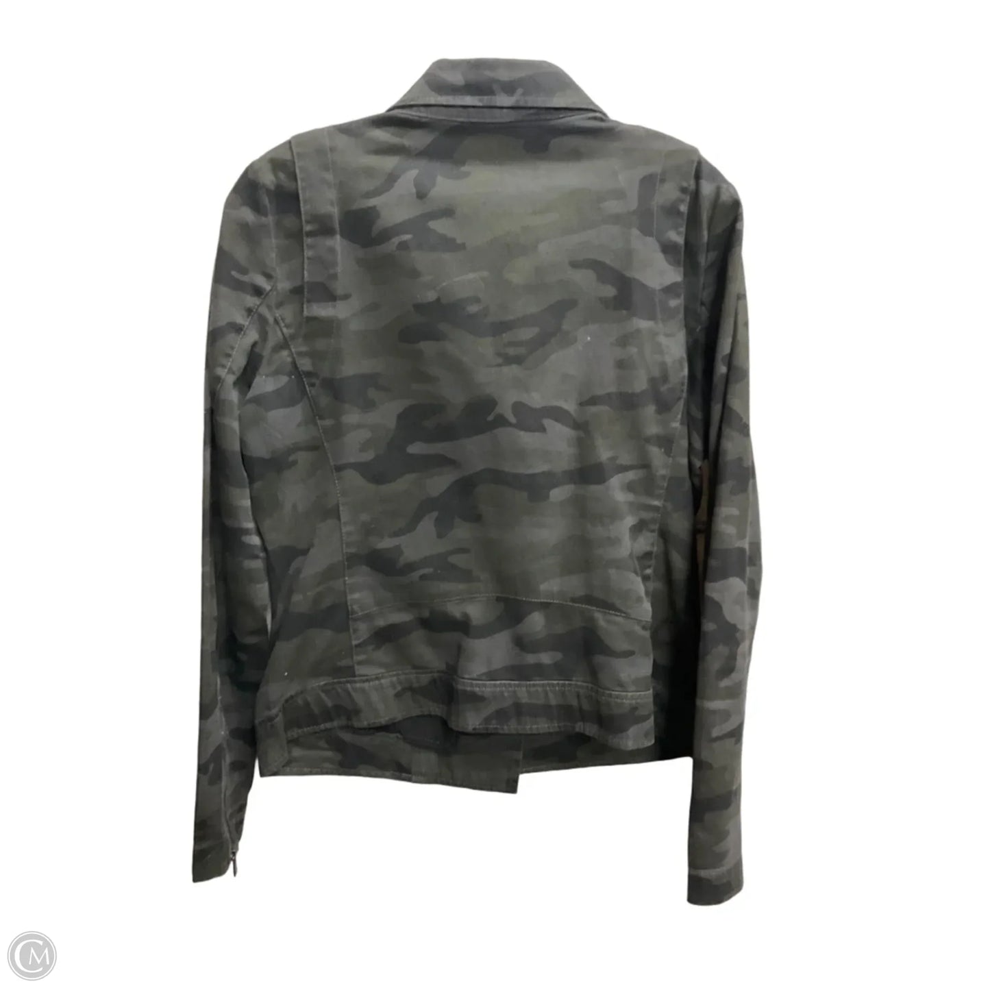 Jacket Shirt By Dkny In Camouflage Print, Size: L