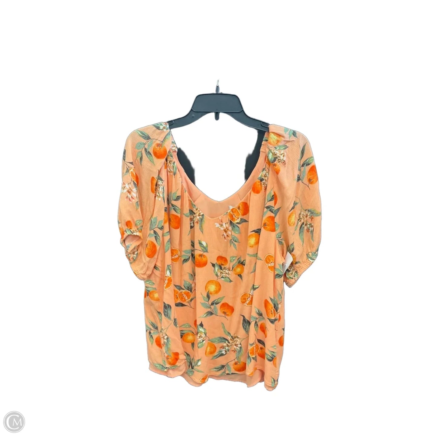 Top Short Sleeve By Loft In Orange, Size: Xl