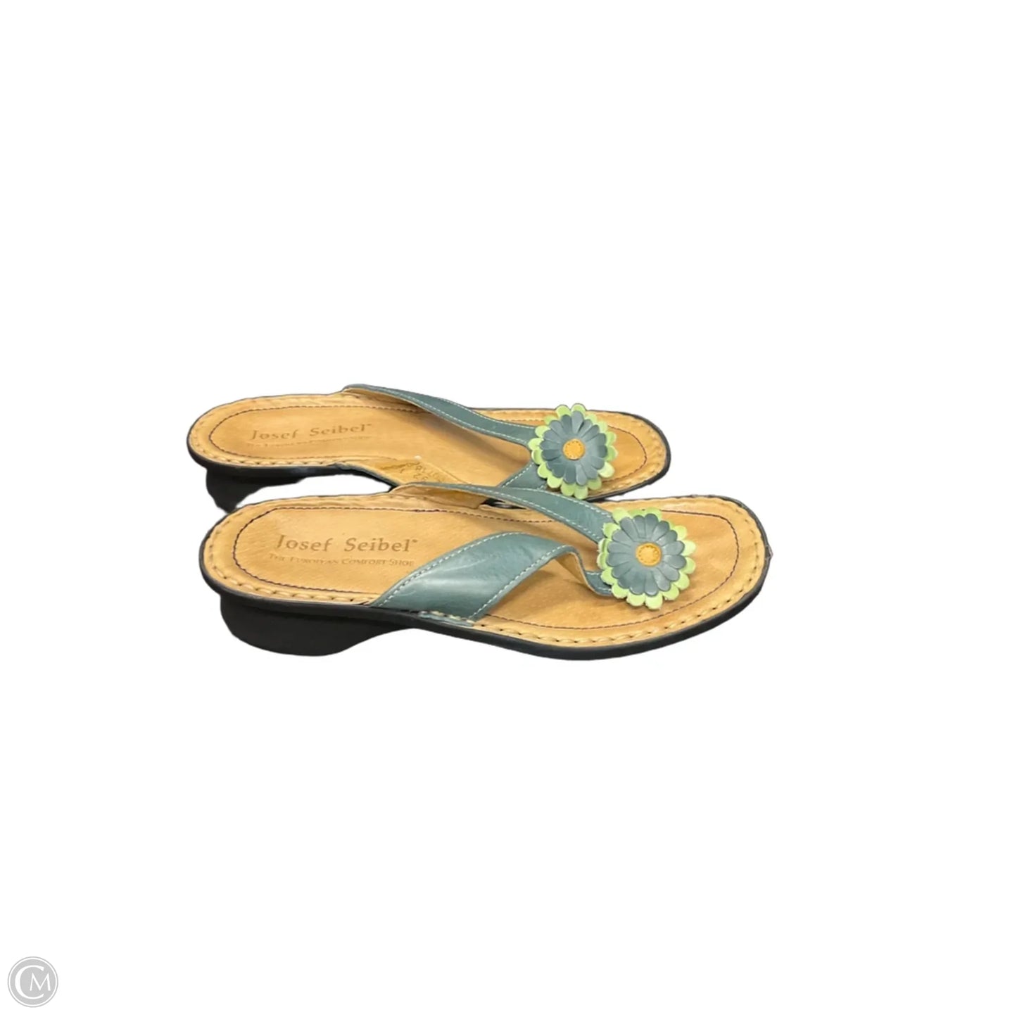Sandals Flip Flops By Josef Seibel In Green, Size: 6