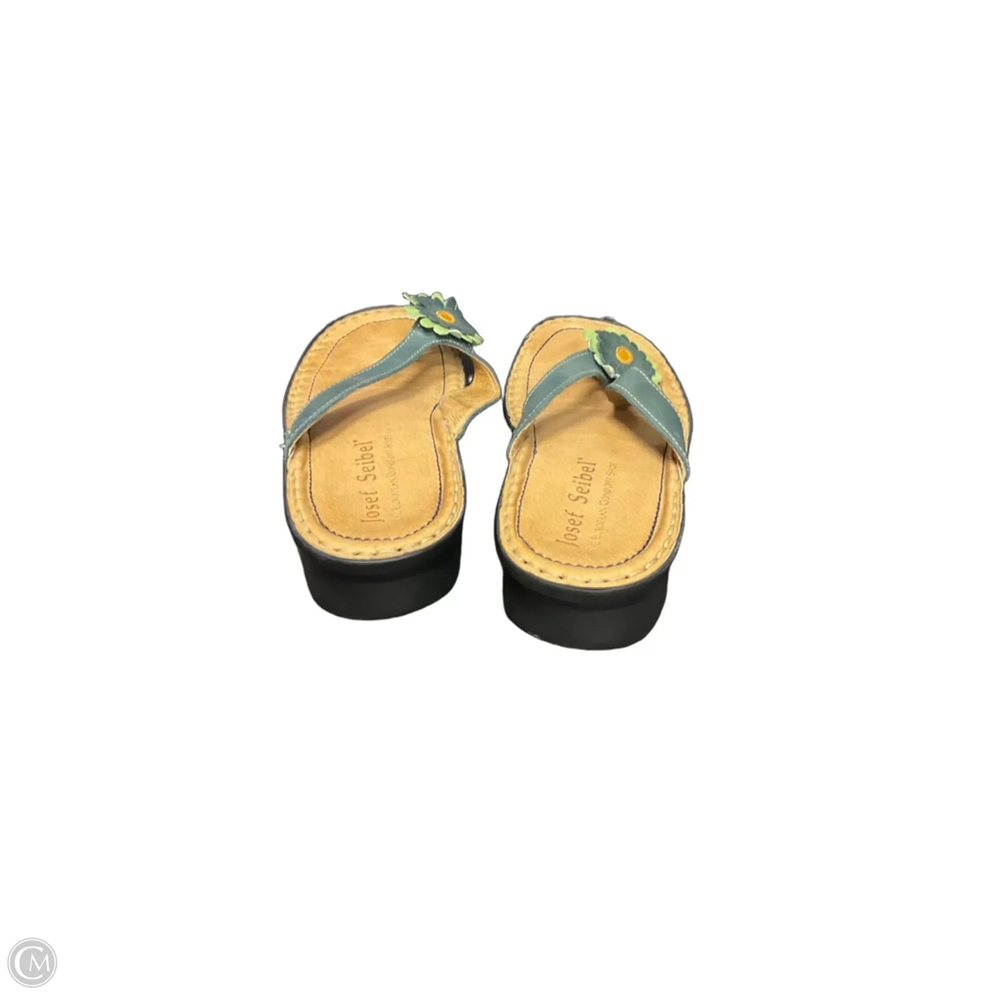 Sandals Flip Flops By Josef Seibel In Green, Size: 6