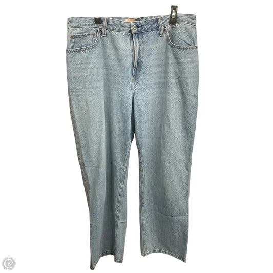 Jeans Wide Leg By Abercrombie And Fitch In Blue Denim, Size: 16