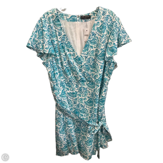 Dress Casual Midi By Lane Bryant In Blue & White, Size: 2x