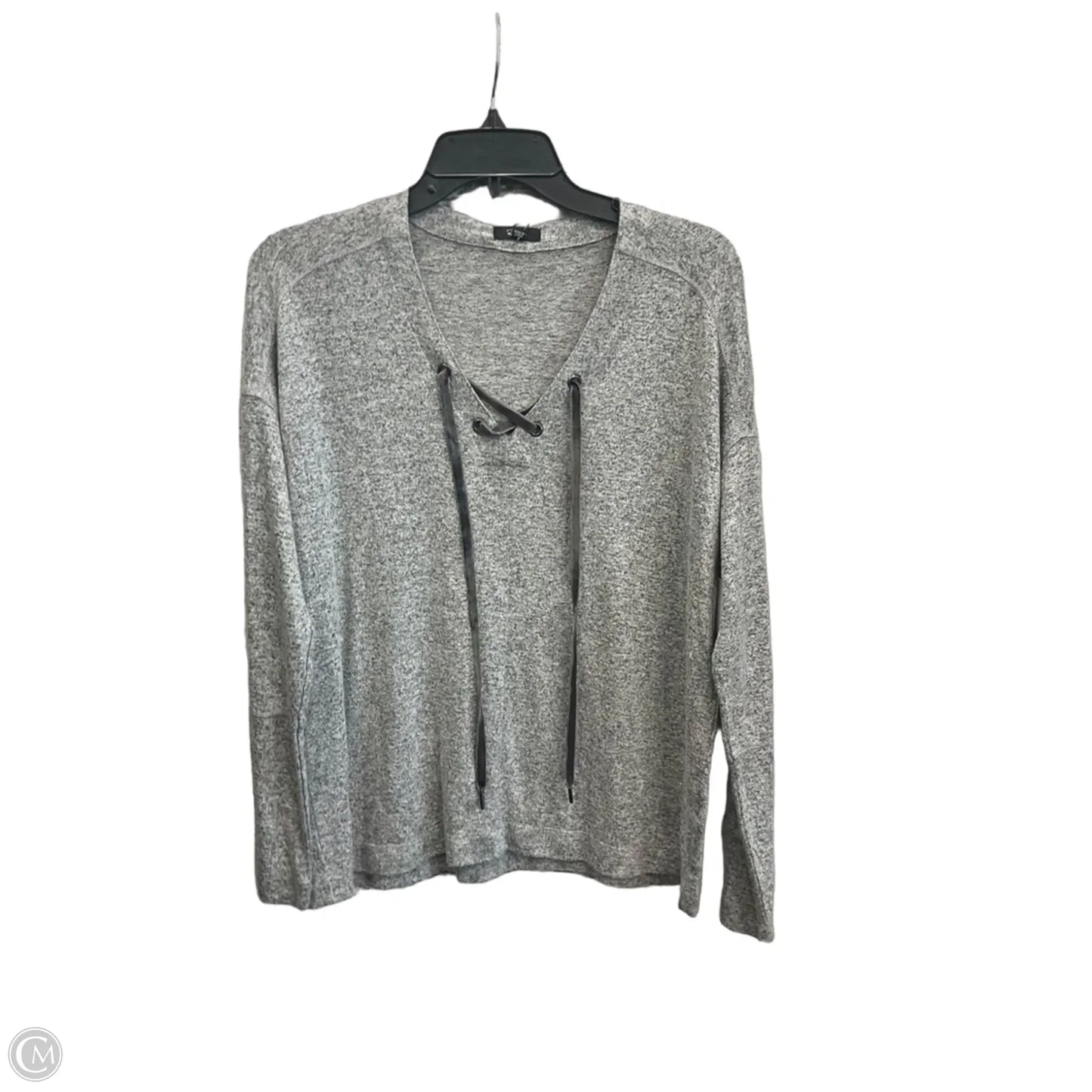 Top Long Sleeve By Rails In Grey, Size: S