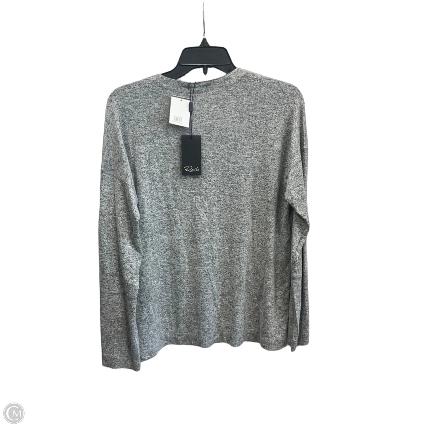 Top Long Sleeve By Rails In Grey, Size: S
