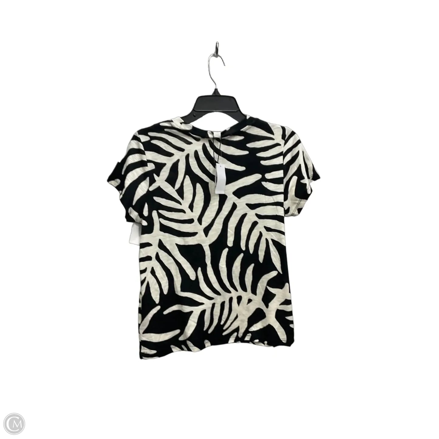 Top Short Sleeve By Clothes Mentor In Zebra Print, Size: S