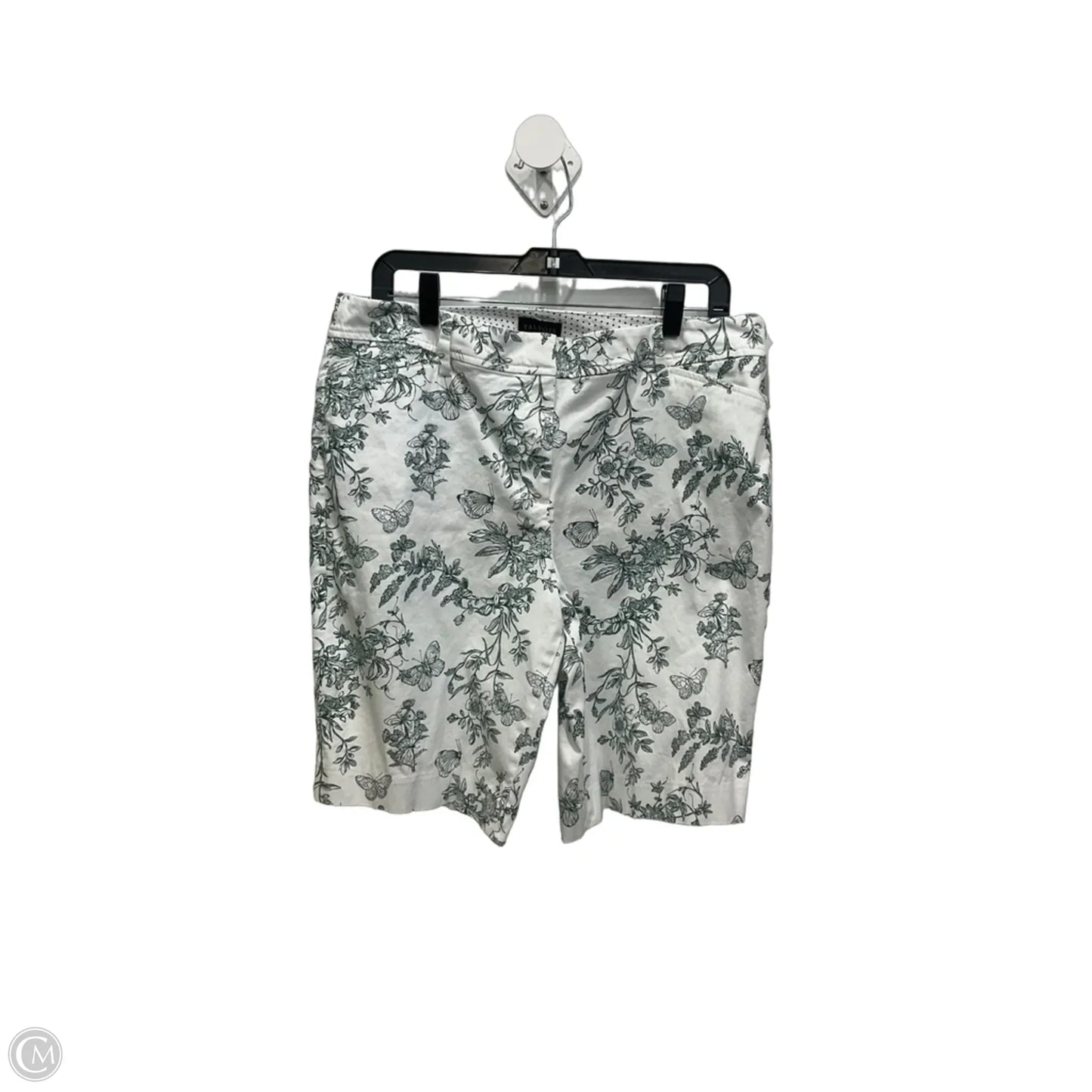 Shorts By Talbots In Green & White, Size: 12