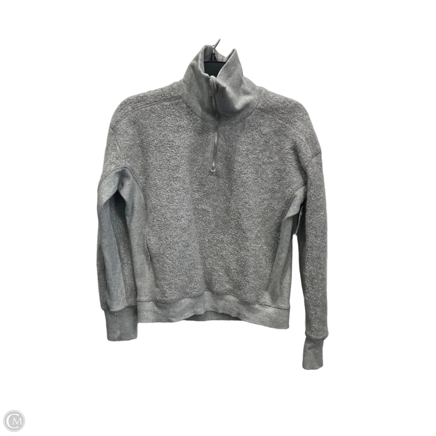 Athletic Sweatshirt Collar By Lululemon In Grey, Size: S
