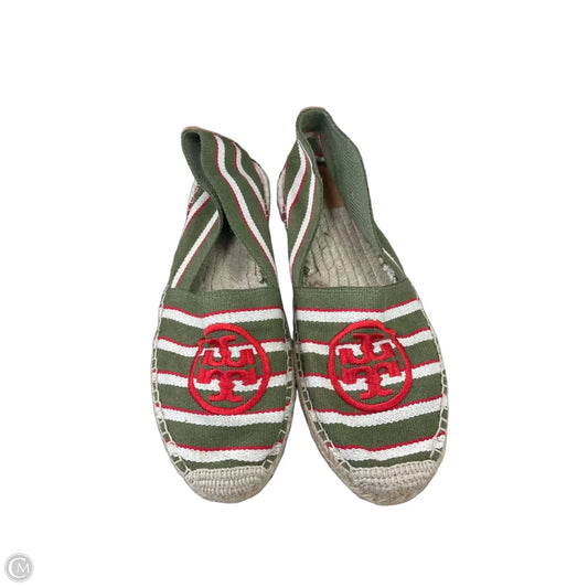 Shoes Designer By Tory Burch In Striped Pattern, Size: 10