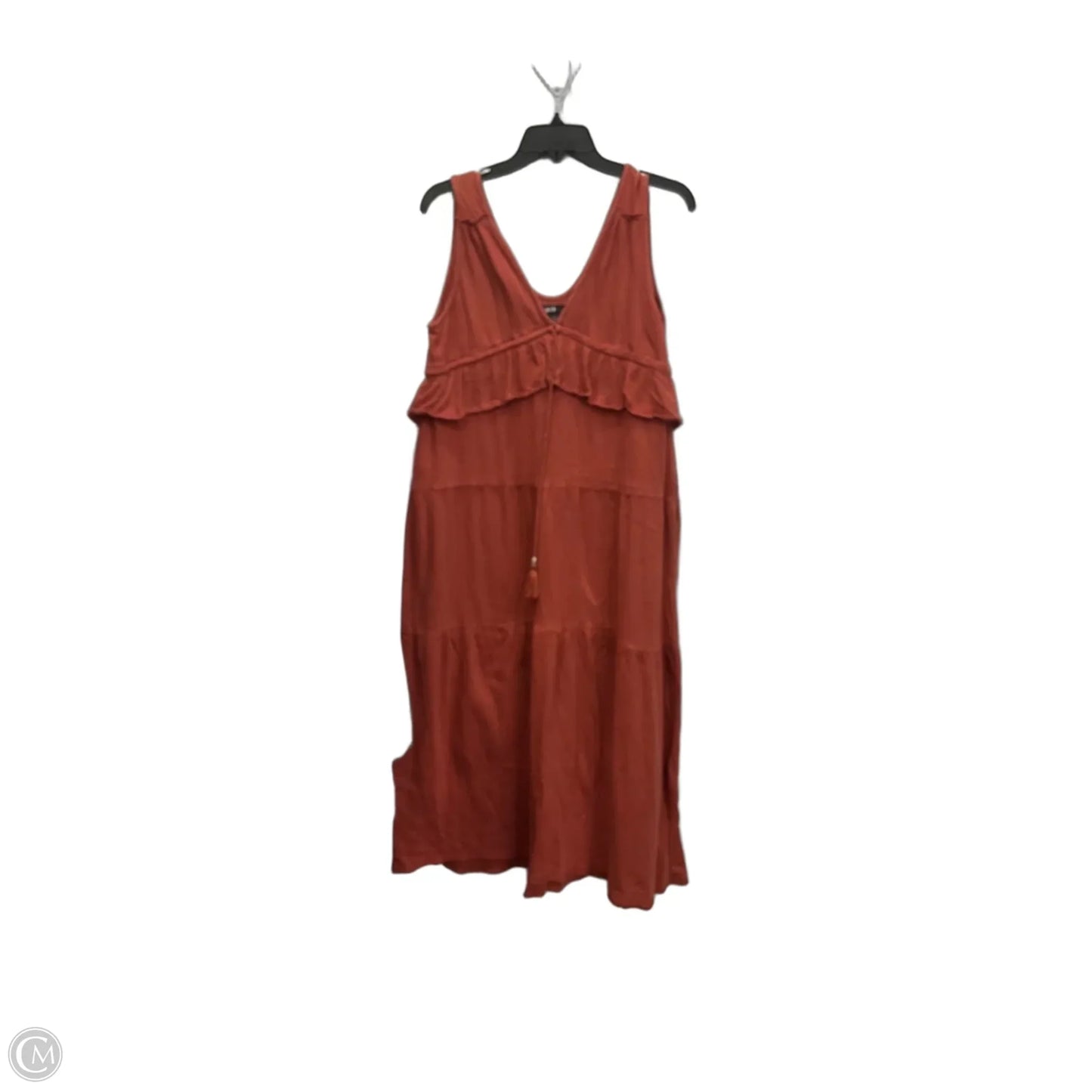 Dress Casual Midi By Clothes Mentor In Orange, Size: S