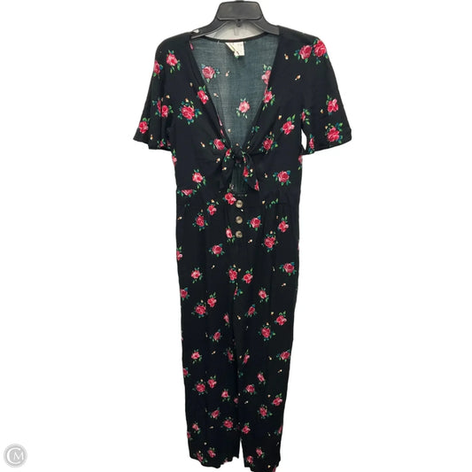 Jumpsuit By Clothes Mentor In Floral Print, Size: L