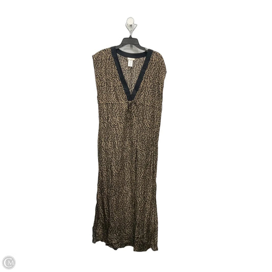 Dress Casual Maxi By Michael By Michael Kors In Animal Print, Size: L