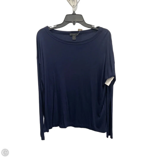 Top Long Sleeve By J. Crew In Navy, Size: M