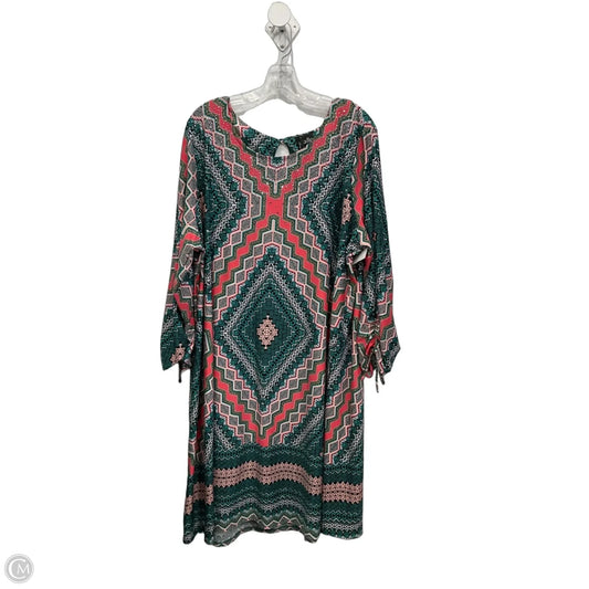 Dress Casual Midi By New Directions In Multi-colored, Size: 3x