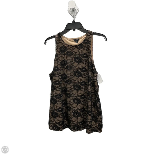 Top Sleeveless By Tori Richards In Black, Size: 1x