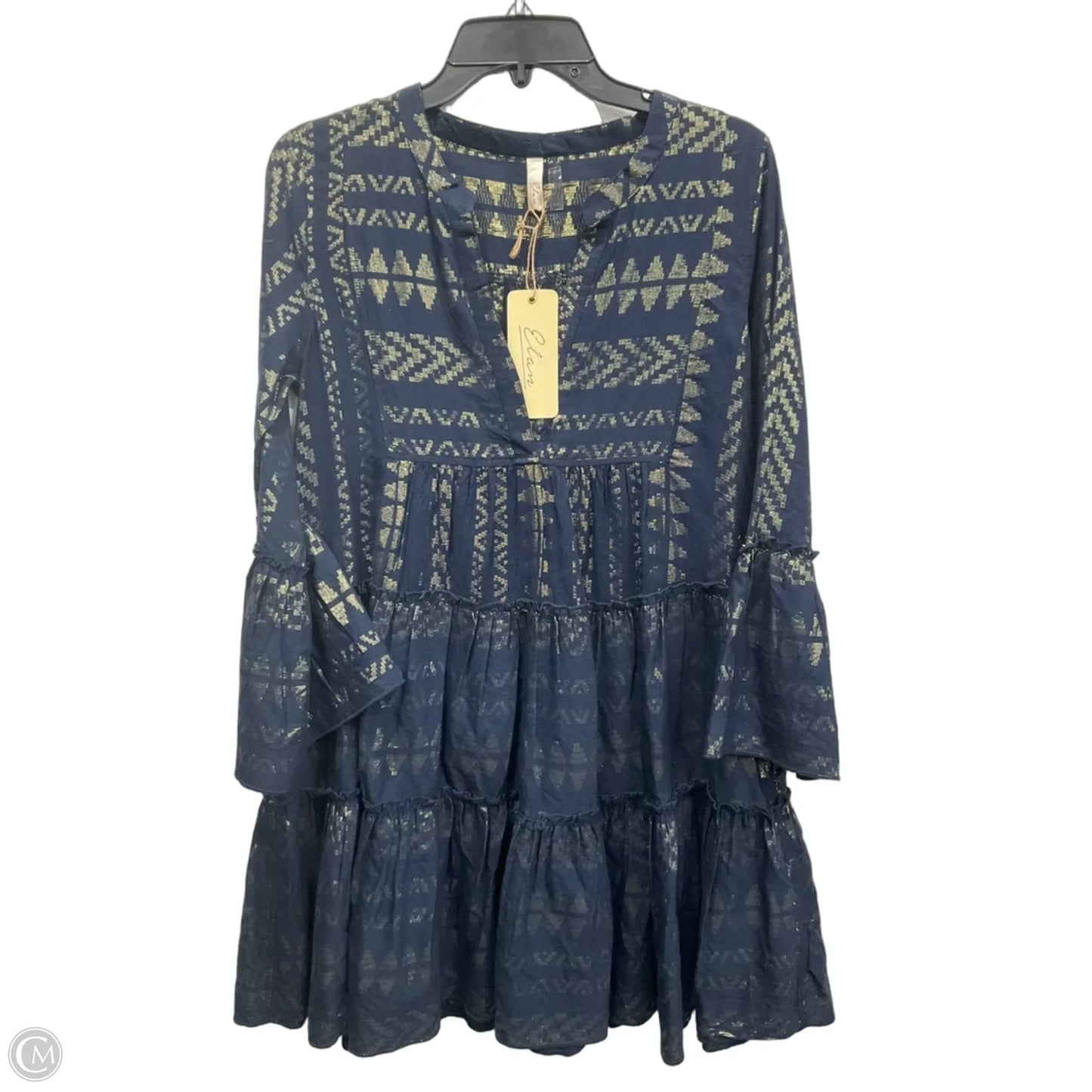 Dress Casual Midi By Elan In Navy, Size: S